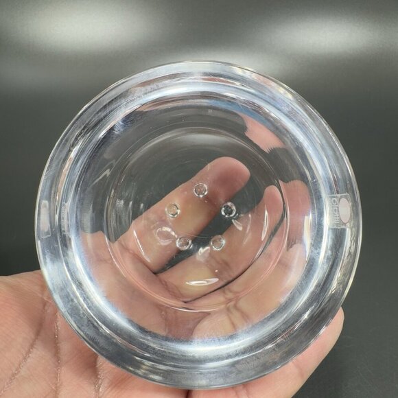 iittala Finland Glass Votive Holder Ballo Clear Glass Crystal Footed Tea Light - Picture 8 of 15